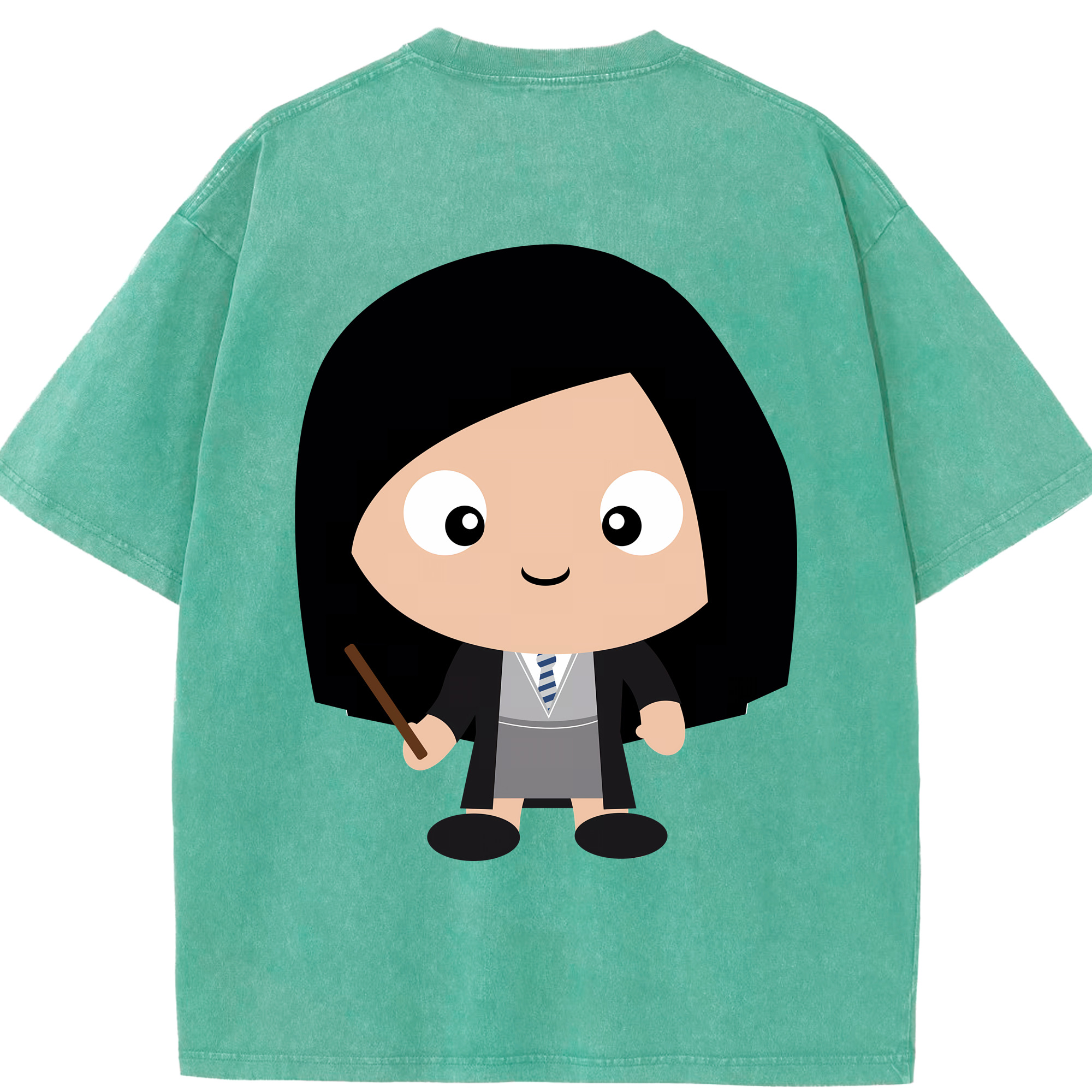 （画像用） Harry Potter ハリー・ポッターシリーズ 綿100% ヴィンテージ風 半袖Tシャツ（背面プリント）